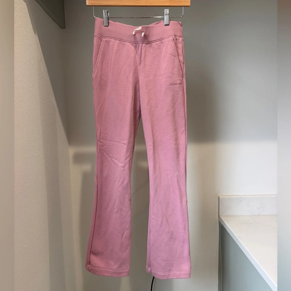 Abercrombie Kids Dusty Rose Flare Sweatpants, size 13/14